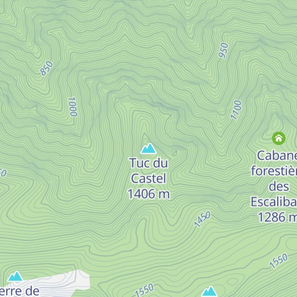 Map of Tuc du Castel