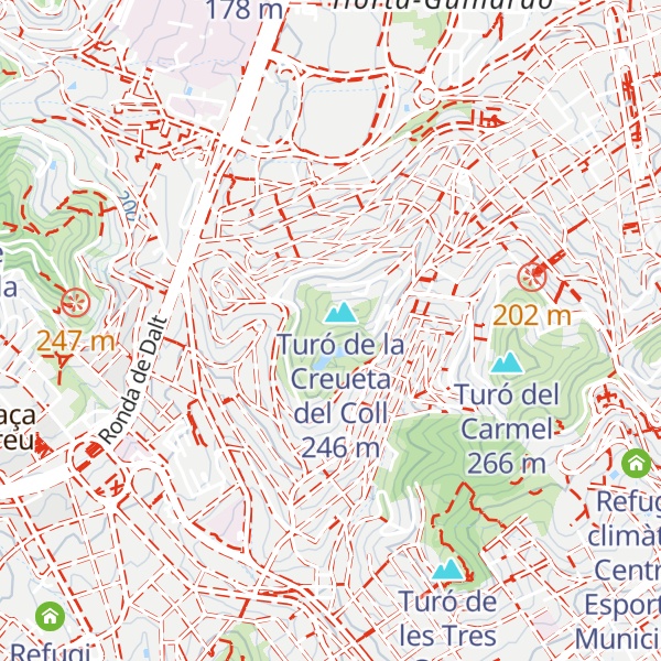 Map of Refugi climàtic Parc de la Creueta del Coll