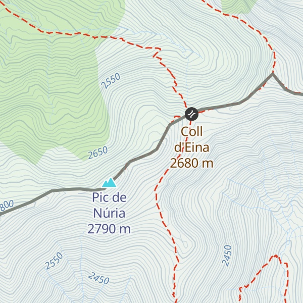Map of Puig del Coll d'Eina