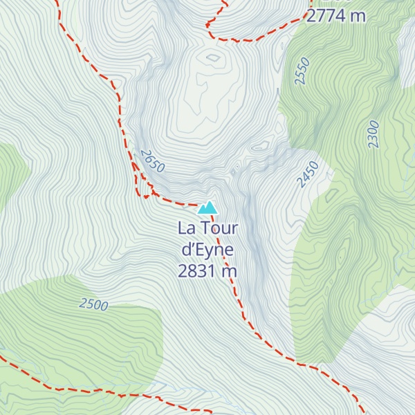 Map of La Tour d’Eyne