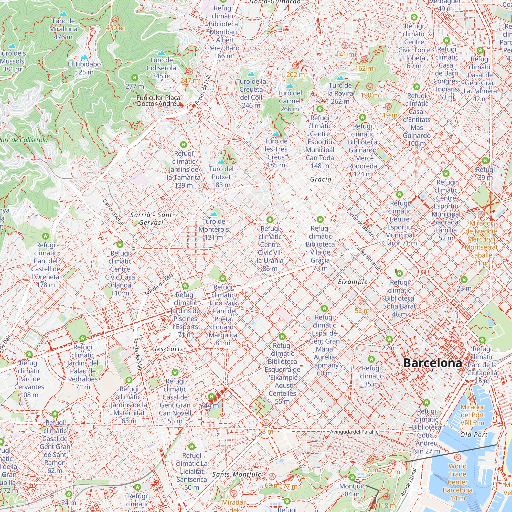 Refugi climàtic Casal de Gent Gran de Sant Ildefons map