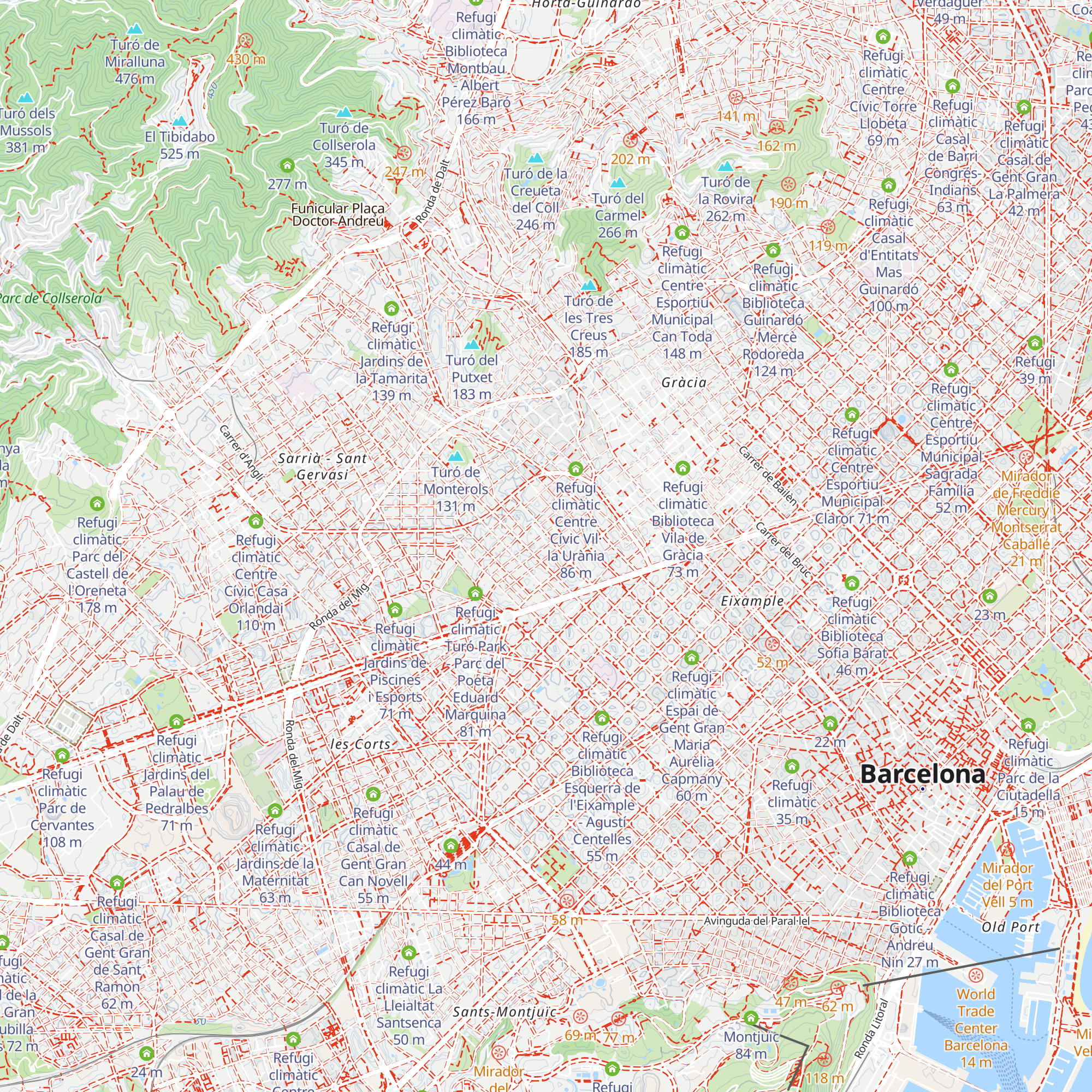 Refugi climàtic Casal de Gent Gran de Sant Ildefons map