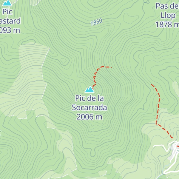 Map of Pic de la Socarrada