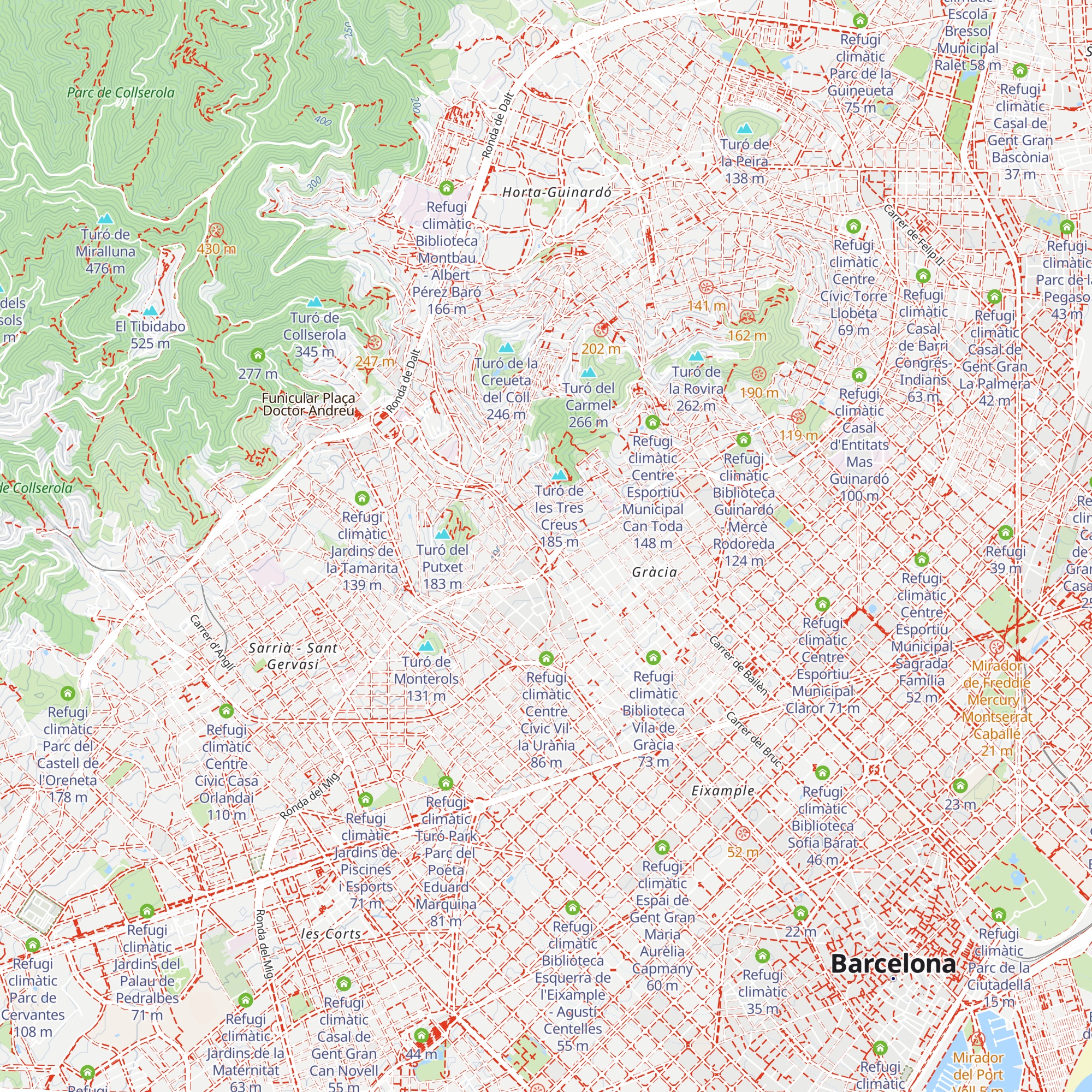 Refugi climàtic Escola Bressol Municipal Gràcia map