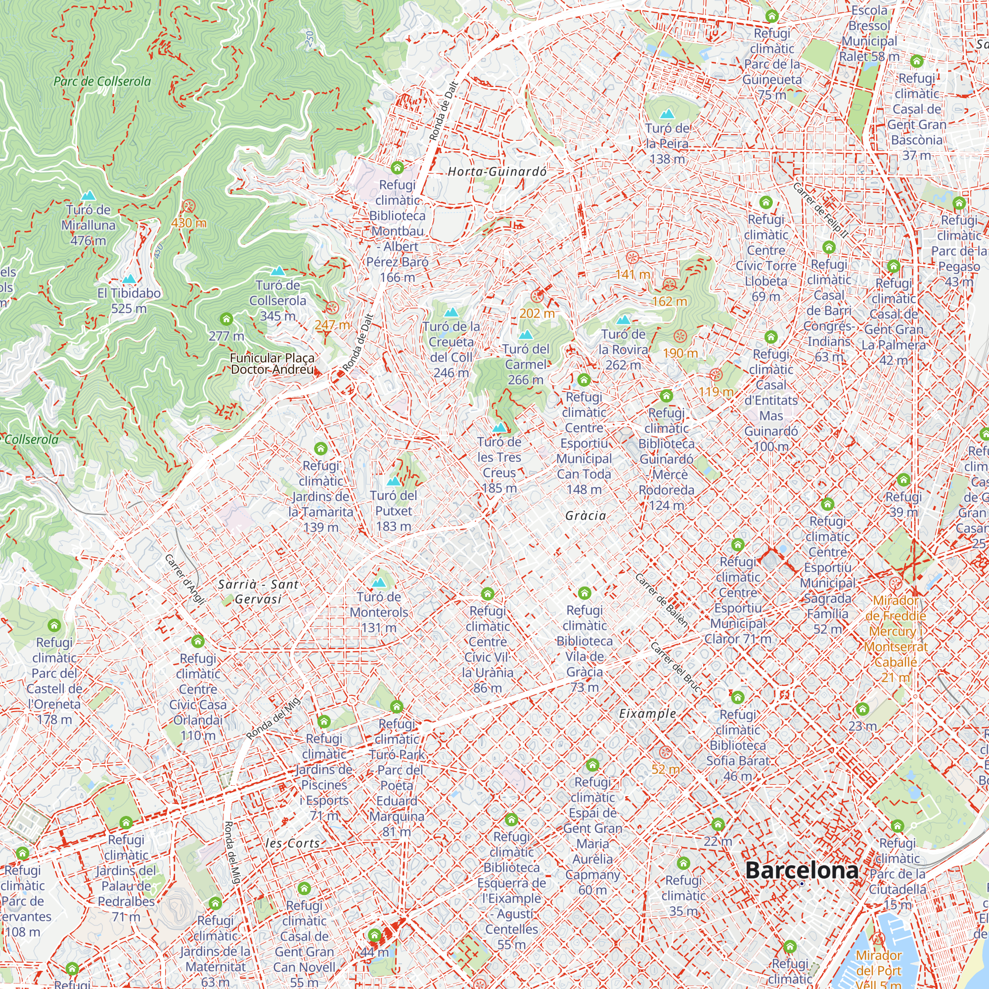 Refugi climàtic Escola Rius i Taulet map