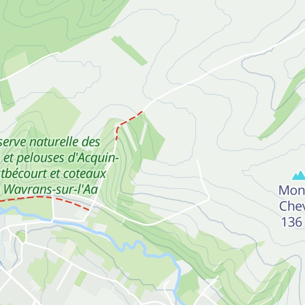 Map of Mont du Blanc Chemin