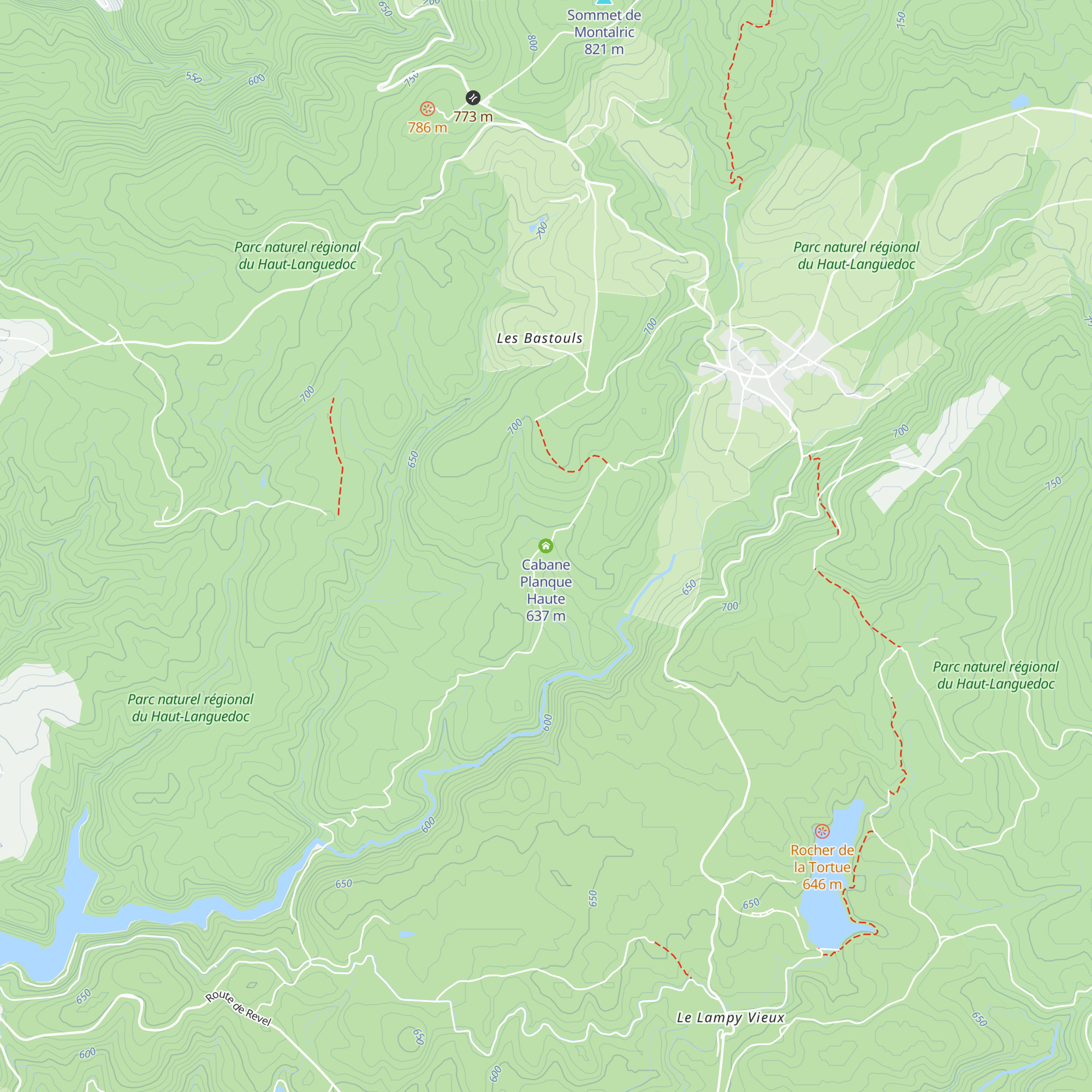 Cabane Planque Haute map