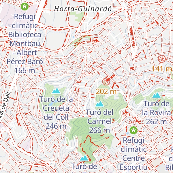 Map of Refugi climàtic Centre Cívic El Carmel