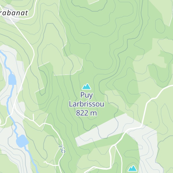 Map of Puy Larbrissou