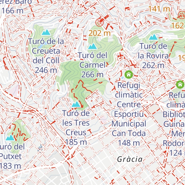 Map of Refugi climàtic Park Güell