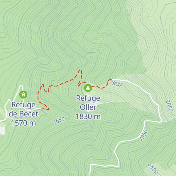 Map of Refuge Oller