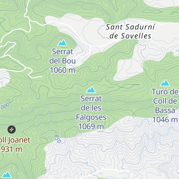 Map of Serra de Sorelles