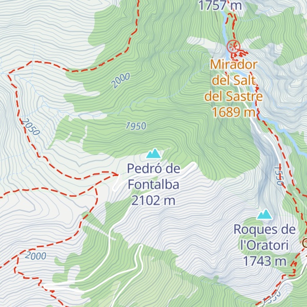 Map of Pedró de Fontalba