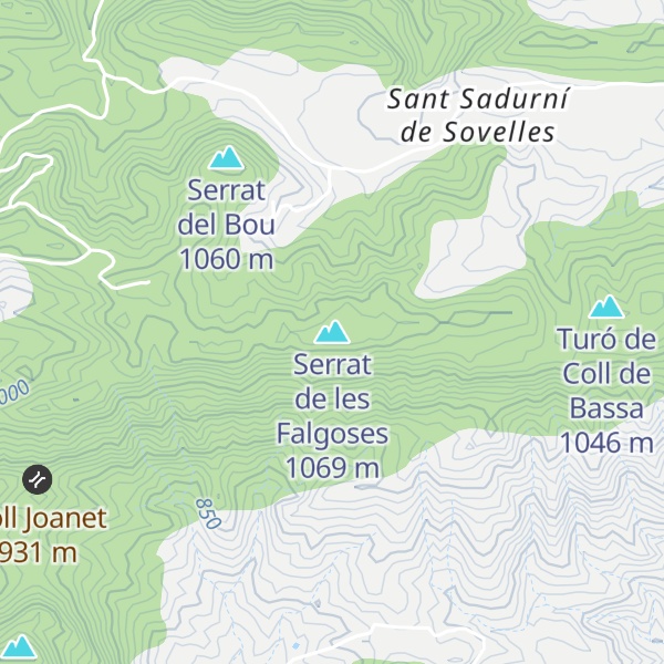 Map of Serrat de les Falgoses