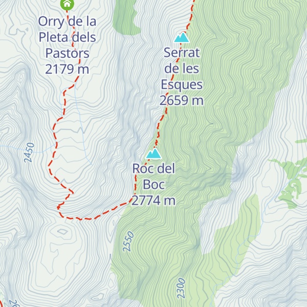 Map of Roc del Boc