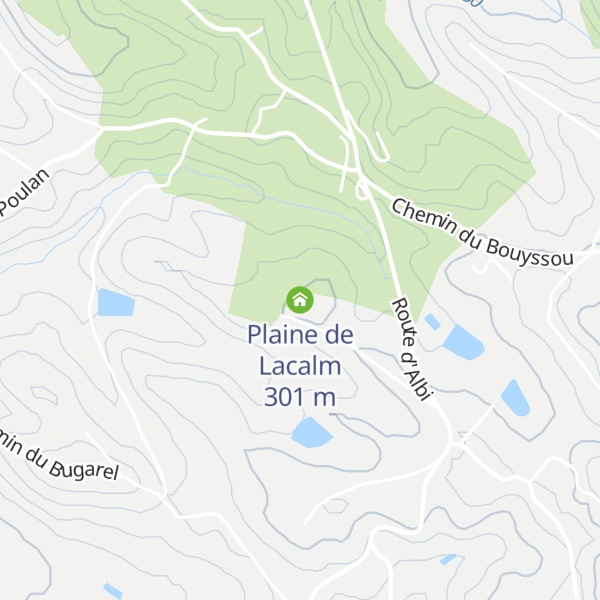 Map of Plaine de Lacalm