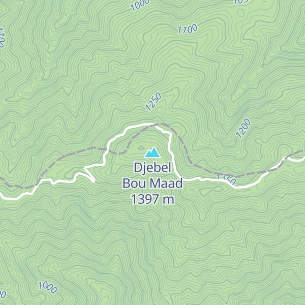 Map of Djebel Bou Maad