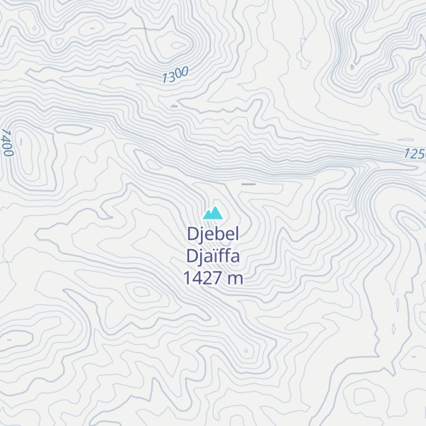Map of Djebel Djaïffa