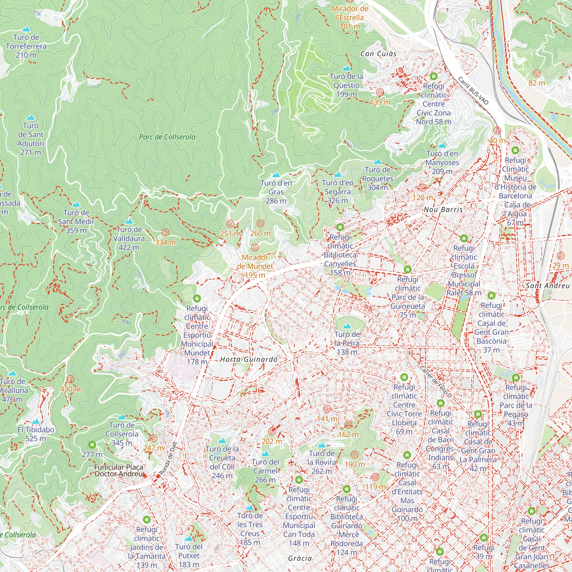 Refugi climàtic Escola Bressol Municipal Valldaura map