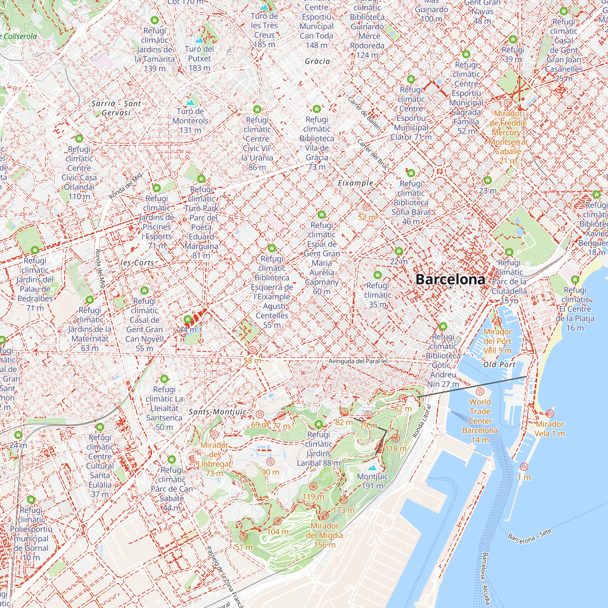 Refugi climàtic Centre Cívic Casa Golferichs map