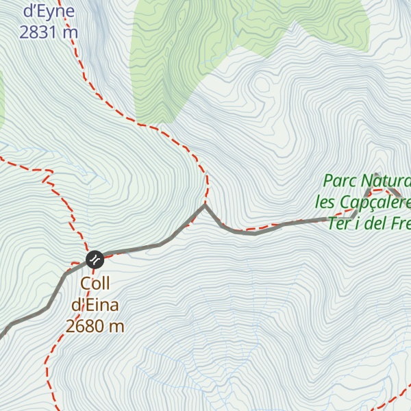 Map of Pic d’Eyne