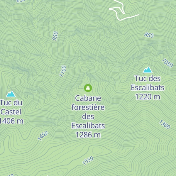 Map of Cabane forestière des Escalibats
