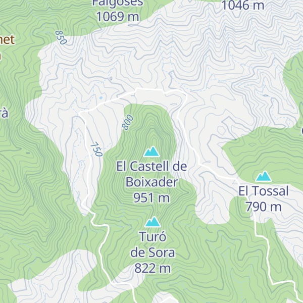 Map of El Castell de Boixader