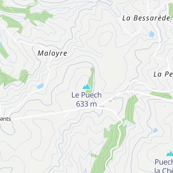 Map of Le Puech