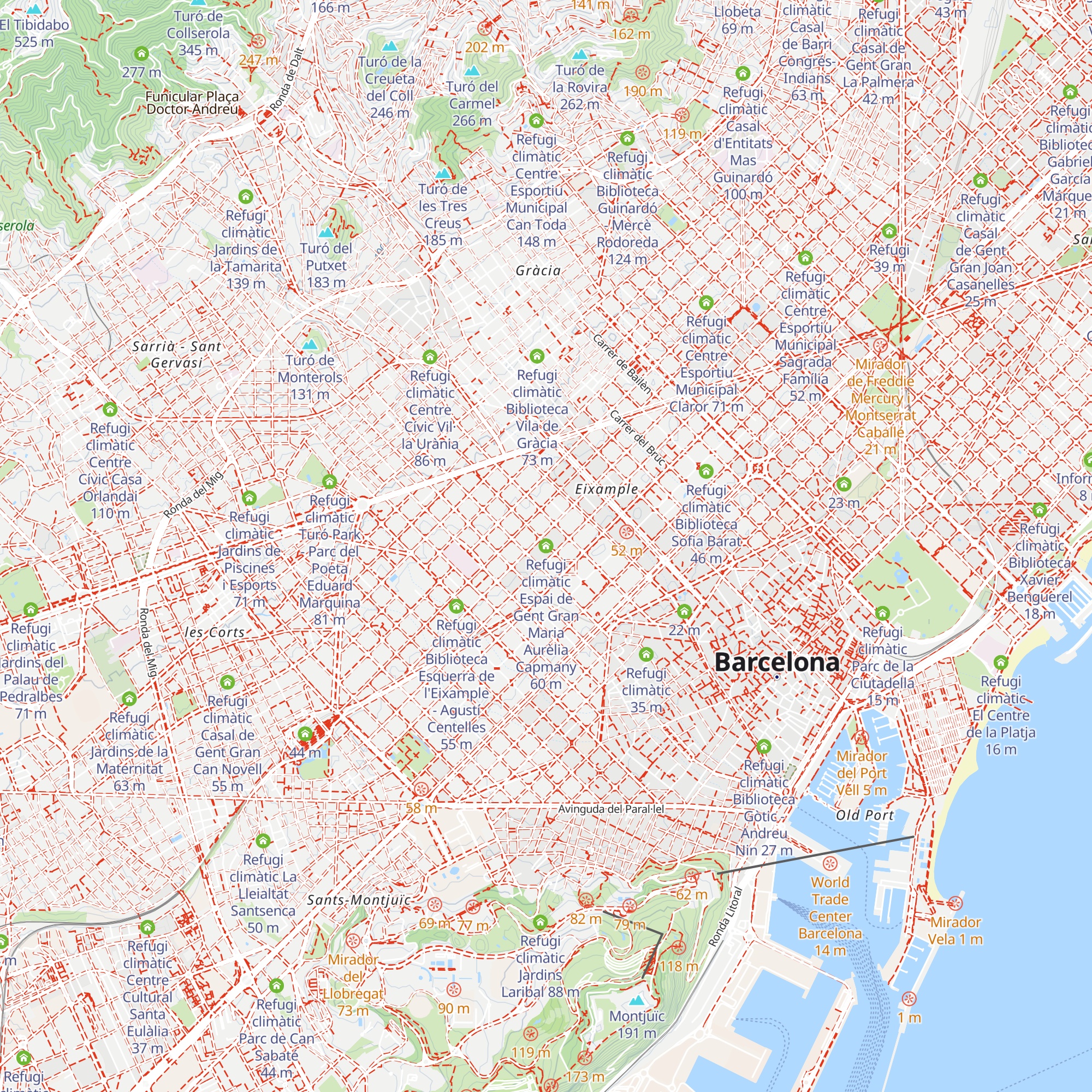 Refugi climàtic Espai de Gent Gran Maria Aurèlia Capmany map