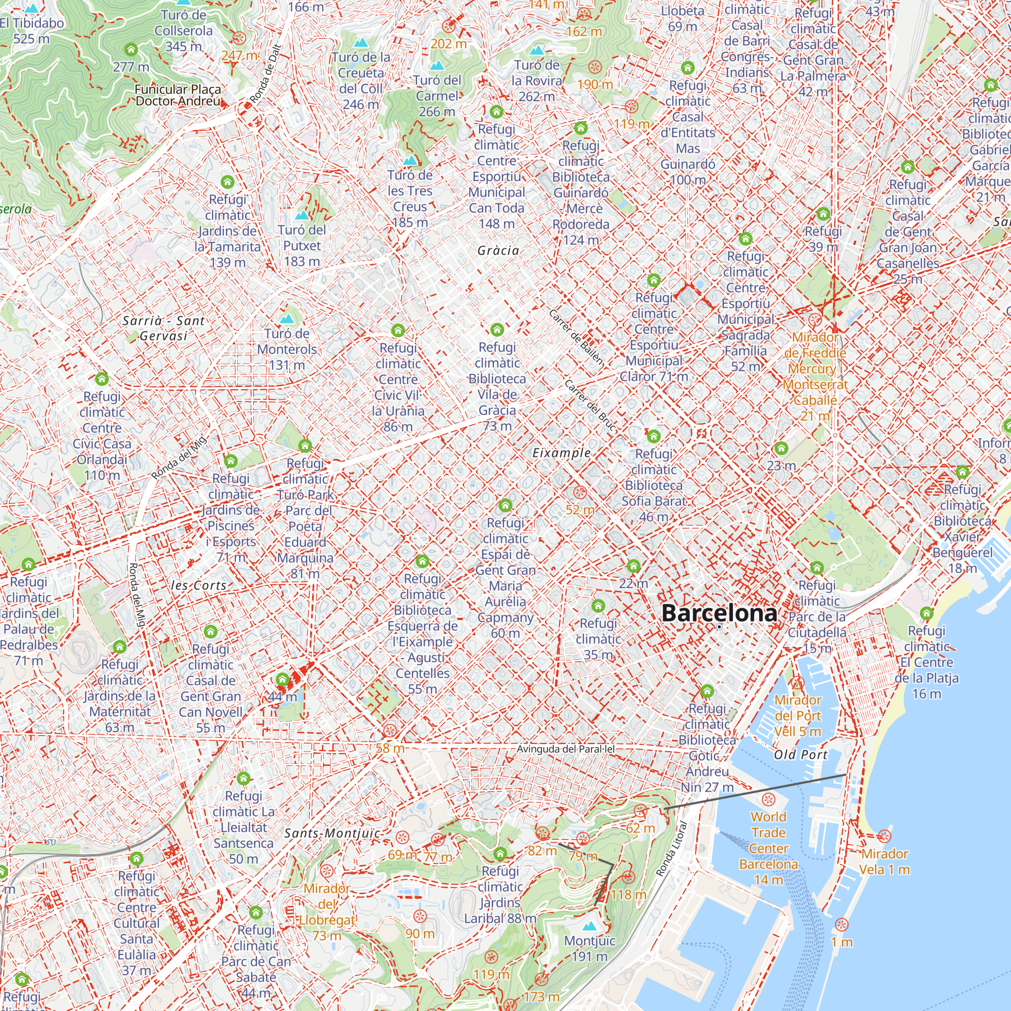 Refugi climàtic Espai de Gent Gran Maria Aurèlia Capmany map