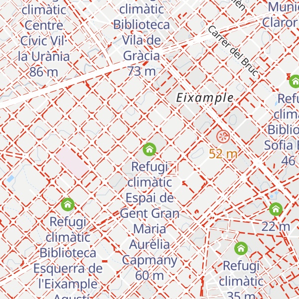 Map of Refugi climàtic Espai de Gent Gran Maria Aurèlia Capmany