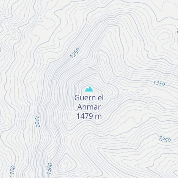 Map of Guern el Ahmar