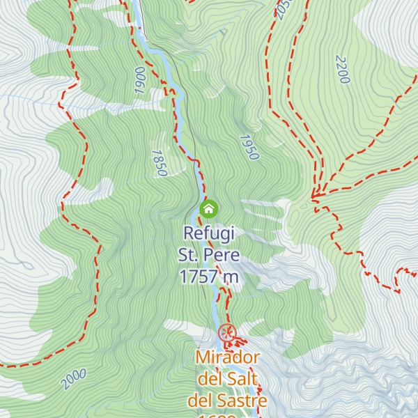 Map of Refugi St. Pere