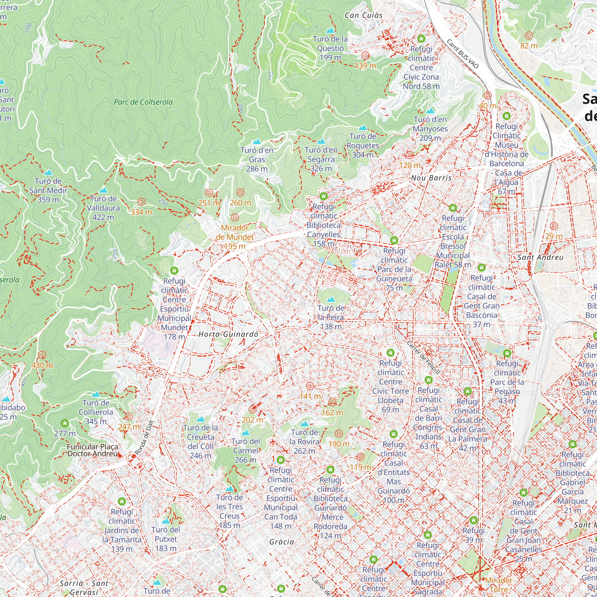 Refugi climàtic Centre Cívic Matas i Ramis map
