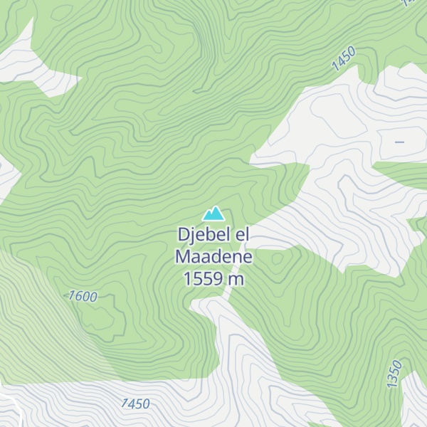 Map of Djebel el Maadene
