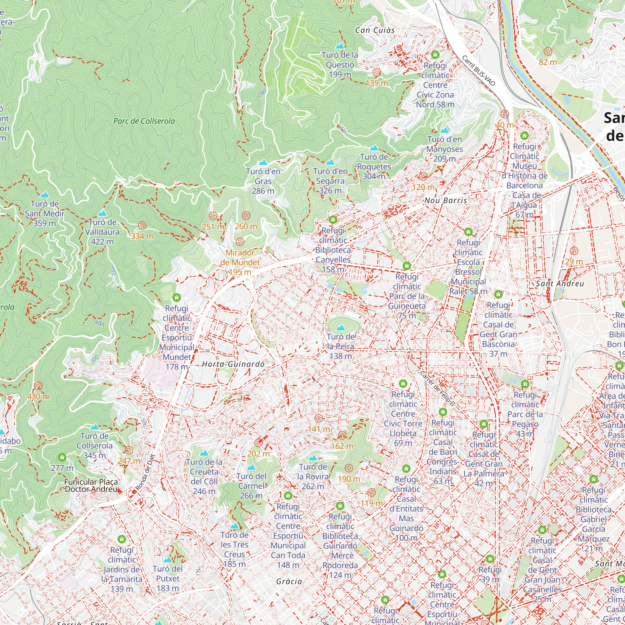 Refugi climàtic Casal de Gent Gran d'Horta *Feliu i Codina map