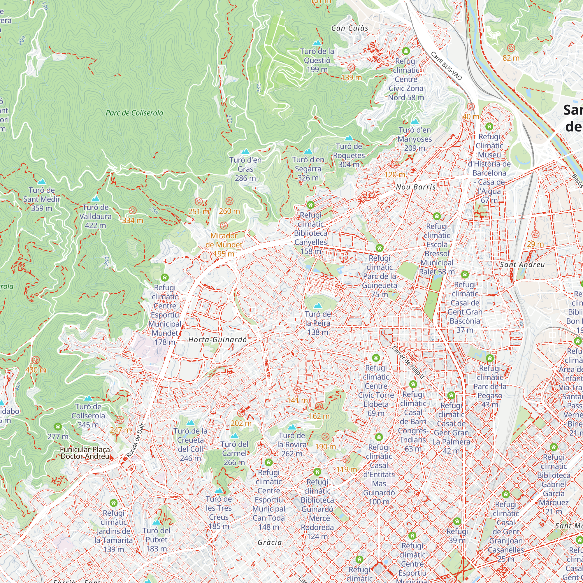 Refugi climàtic Casal de Gent Gran d'Horta *Feliu i Codina map
