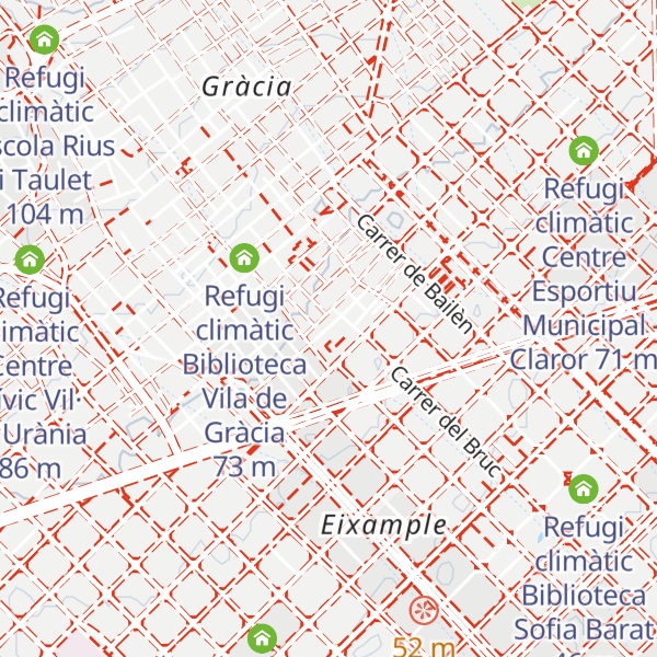 Map of Refugi climàtic Centre Esportiu Municipal Perill