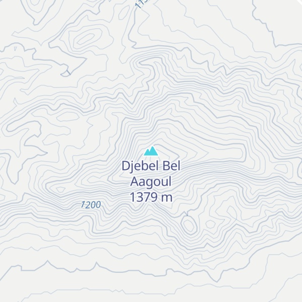 Map of Djebel Bel Aagoul