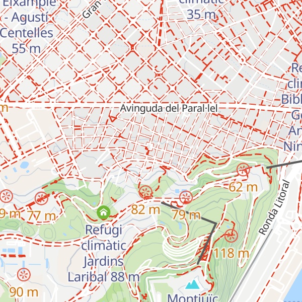 Map of Refugi climàtic Centre Cívic El Sortidor