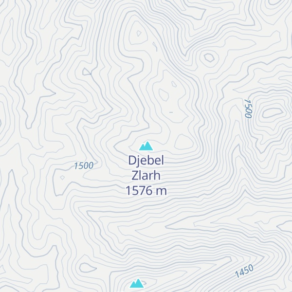 Map of Djebel Zlarh