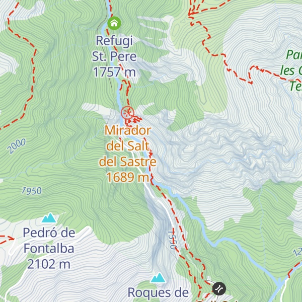 Map of Refugi de St. Rafael