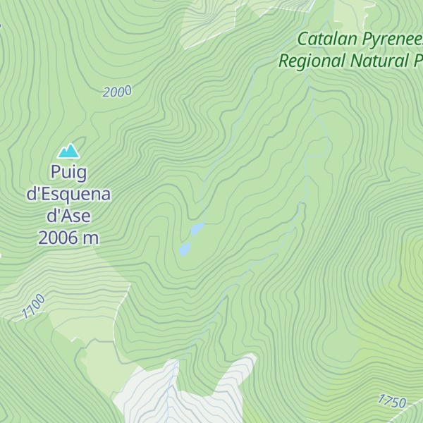 Map of Refuge des Estanyols
