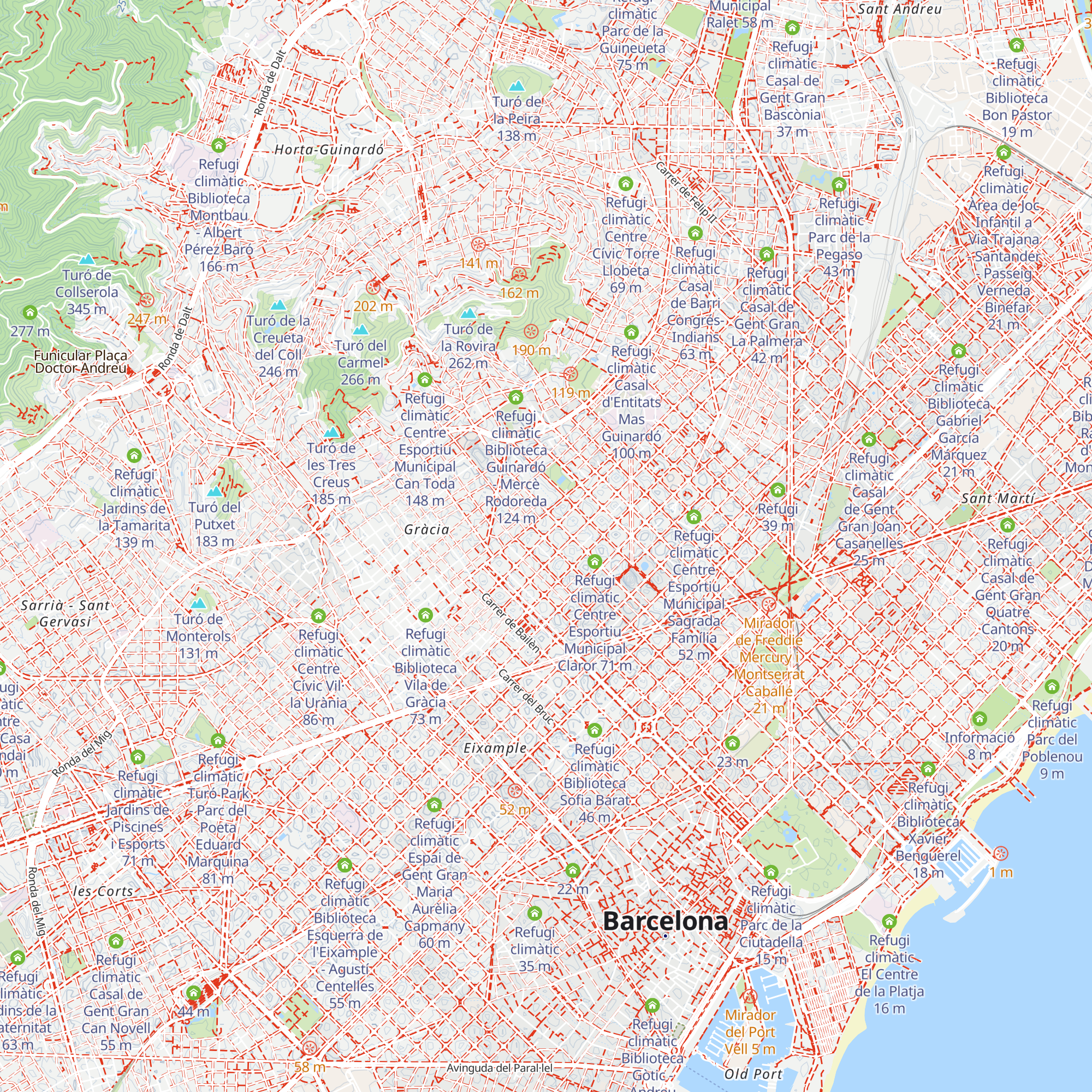 Refugi climàtic Centre Cívic La Sedeta map