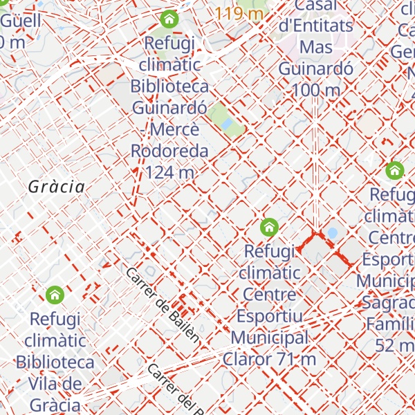Map of Refugi climàtic Centre Cívic La Sedeta