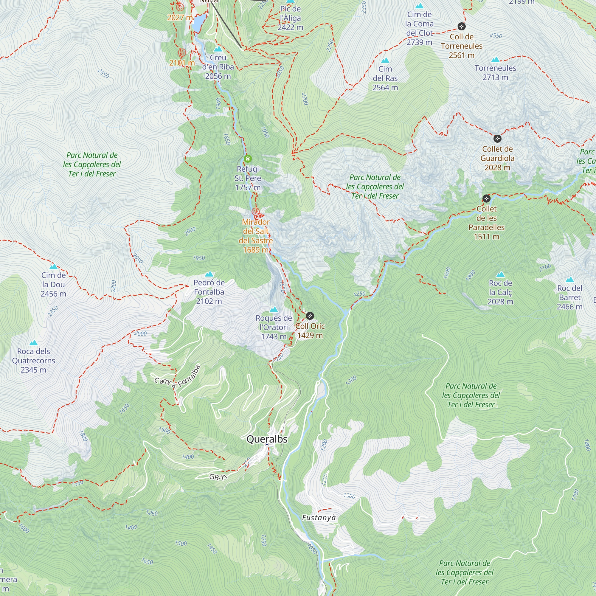 Refugi de Sant Pere map