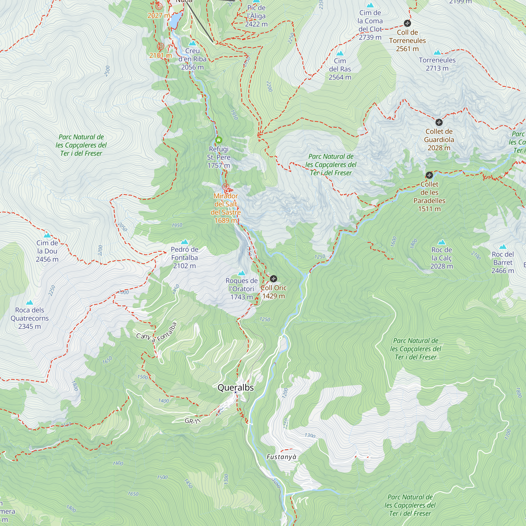 Refugi de Sant Pere map