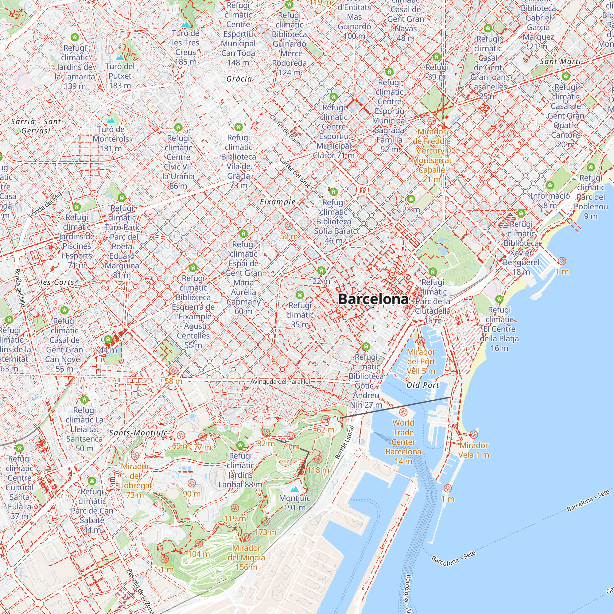 Refugi climàtic Escola Bressol Municipal Canigó map