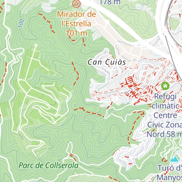 Map of Refugi climàtic Centre Esportiu Municipal Can Cuyàs