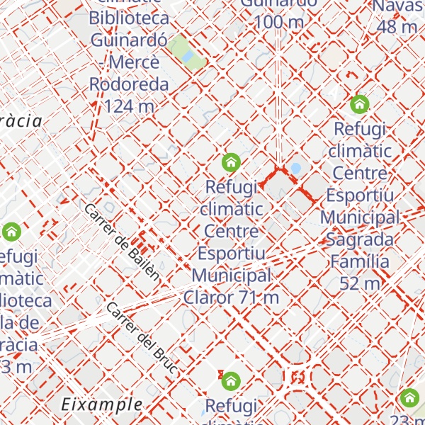 Map of Refugi climàtic Ateneu el Poblet